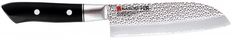 Kasumi Nóż Santoku, mały kuty VG10 HM dł. 13 cm  młotkowa