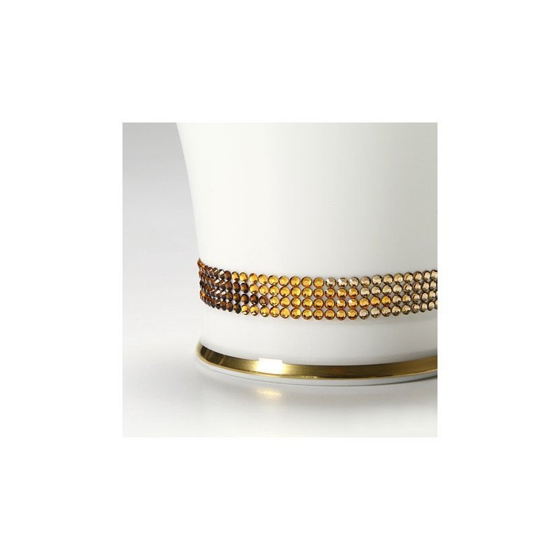 Kubek do kawy z kryształkami Swarovskiego (Topaz)