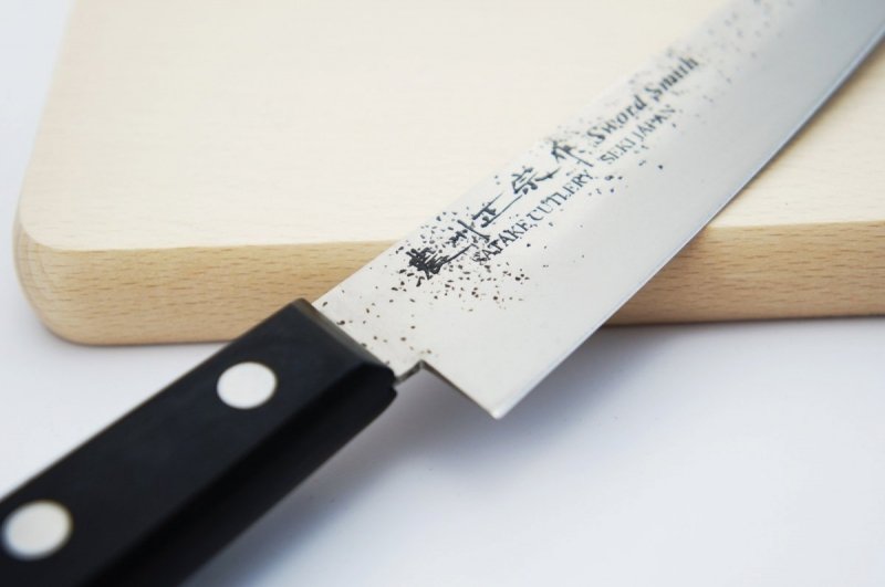 Nóż uniwersalny Satake Nashiji 12cm, stal 420J2, faktura nashiji