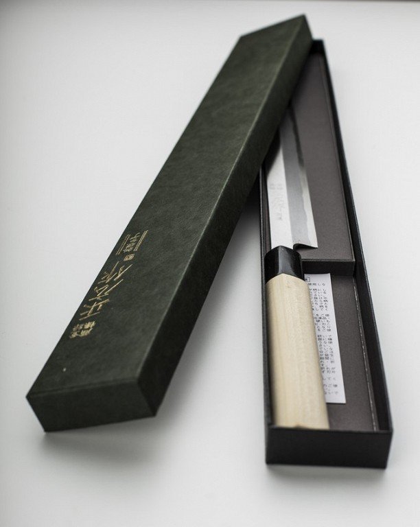 Nóż Masahiro Bessen Takohiki 24 cm jednostronny sushi stal