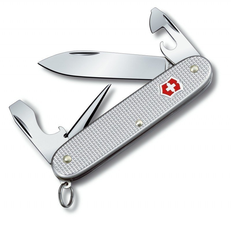 Scyzoryk Victorinox Pioneer Soldier 0.8201.26 - Z otwieraczem do puszek, śrubokrętem, otwieraczem do butelek, stal nierdzewna - Do survivalu i codziennego użytku - 93 mm