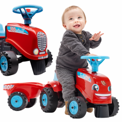 FALK Traktorek GO Czerwony z Przyczepką od 1 roku