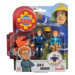 Simba Strażak Sam 2 Figurki Akcesoria Sam i Norman