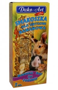 Dako-Art Smakoszka banan 2szt kolby gryzoń