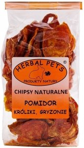 Herbal Pets Chipsy naturalne pomidor dla gryzoni i królików 40g