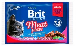 Brit Premium 4x100g Meat Plate saszetki dla kota