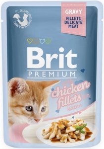 Brit Premium Cat 85g Kitten sos saszetka dla kociąt z kurczakiem w sosiem