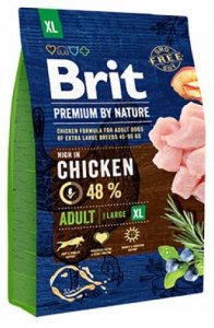 Brit Premium By Nature XL Adult karma dla dorosłych psów z kurczakiem 3kg