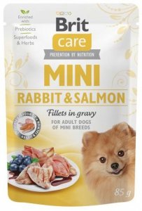Brit Care Mini 85g Rabbit Salmon karma dla psa z królikiem i łososiem saszetka