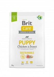 Brit Care Sustainable Puppy Chicken Insect karma dla szczeniąt z kurczakiem i insektami 3kg