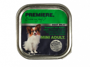 Premiere Mini Adult 100g szalka dla psów z indykiem i królikiem