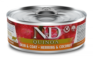 ND Cat Adult Quinoa Skin&Coat Herring 80 g