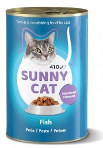 Sunny Cat puszka dla kota z rybą 410g 