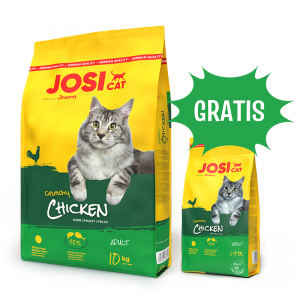Josera Zestaw Josicat Crunchy Poultry 10 kg + 1,9kg gratis