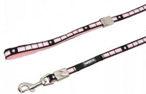 ZOLUX 466305ROS Smycz ENVY VIP 15mm/1,2m różowa*