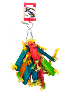 Birrdeeez Parakeet Toy Wood bunch of 21cm