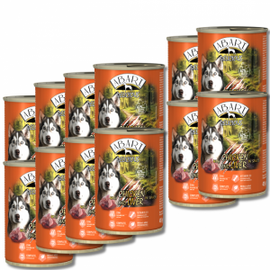 Abart Delicious Zestaw puszek dla psa 12X415g Kurczak z wątróbką w sosie