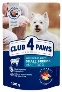 Club4 Paws saszetka dla psów 100g Small z jagnięciną