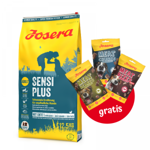 Josera Sensiplus 12,5 kg plus przysmaki 3 x 70g
