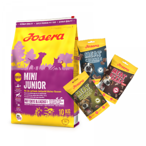 Josera Mini Junior 10 kg plus przysmaki 3 x 70g