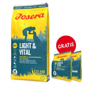 Josera Light & Vital 12,5kg PLUS GRATIS 2 x 900g 