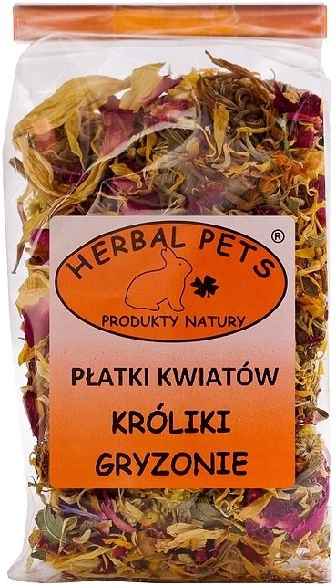 Herbal Pets Płatki kwiatów króliki gryzoń 30g
