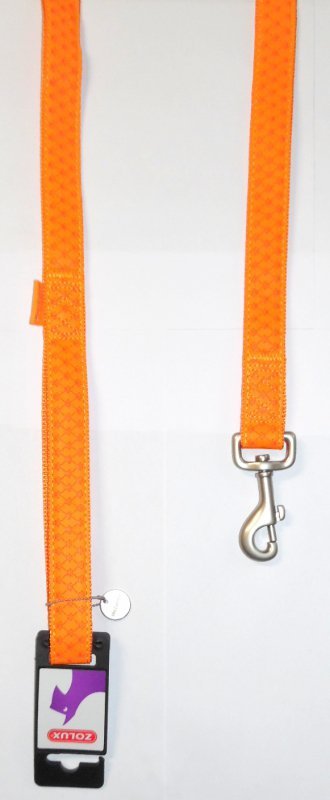 Zolux Smycz Mac Leather 25mm/1,2m orange