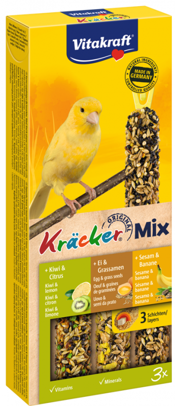 Vitakraft Kracker 3szt dla Kanarka Kiwi Jajo Sezam