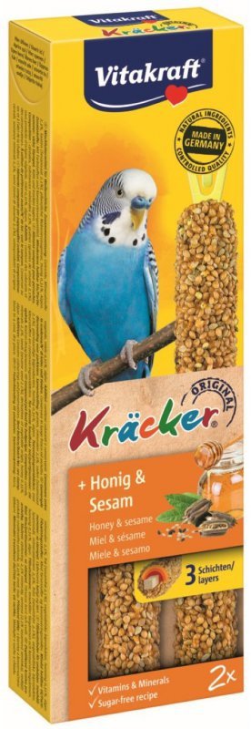 Vitakraft Kracker dla papugi Falistej 2szt Miód Sezam
