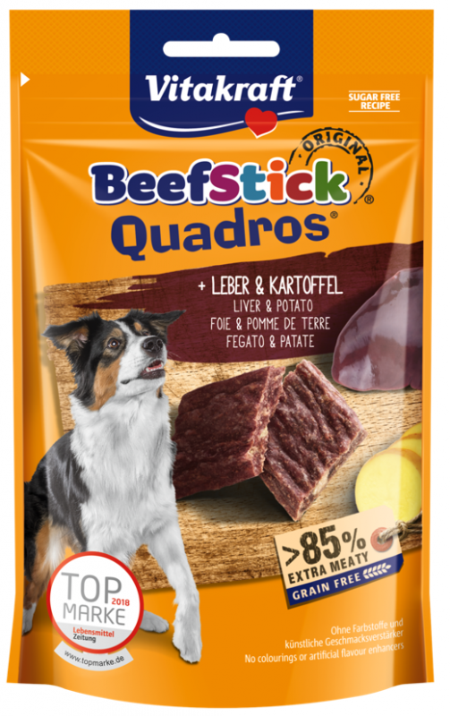 Vitakraft Beef Stick Ouadros przysmak dla psa z wątrobą 70g