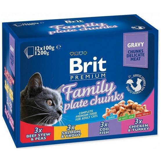 Brit Premium 12x100g family Plate saszetki dla kota
