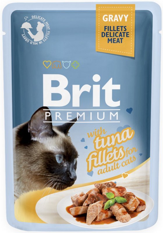 Brit Premium Cat 85g karma dla kotów z tuńczykiem w sosie saszetka