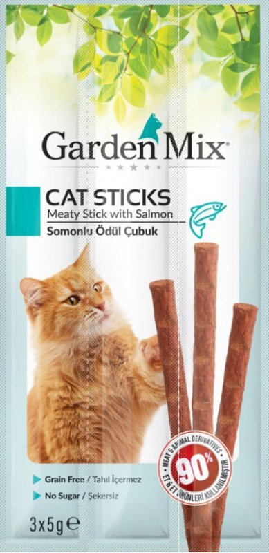 Garden Mix kabanosy dla kota 3x5g łosoś