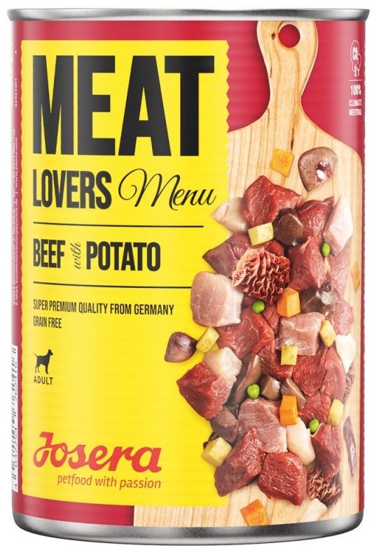 JOSERA Meatlovers Menu Wołowina ziemniak 400g