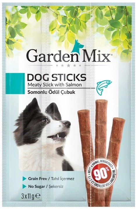 Garden Mix kabanosy dla psa łosoś 3x11g 