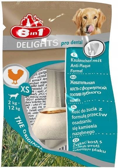 8in1 Przysmak Dentl Deli Bones XS 1szt