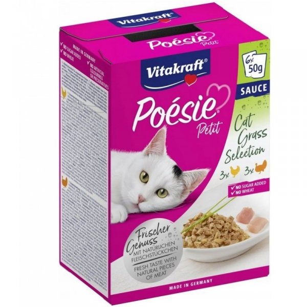 Vitakraft Poesie Petit z kocią trawą 6x 50g