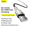 BASEUS kabel Typ C do Typ C PD100W Power Delivery Cafule Metal Cable CATJK-D01 2 metr czarny