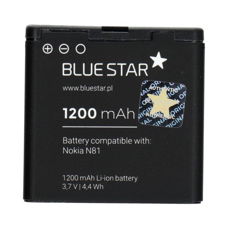 Bateria do Nokia E51/N81/N81 8GB/N82/N86 1200 mAh Li-Ion Blue Star PREMIUM
