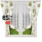 Komplet zasłon z panelem firanowym 400x160 Alena