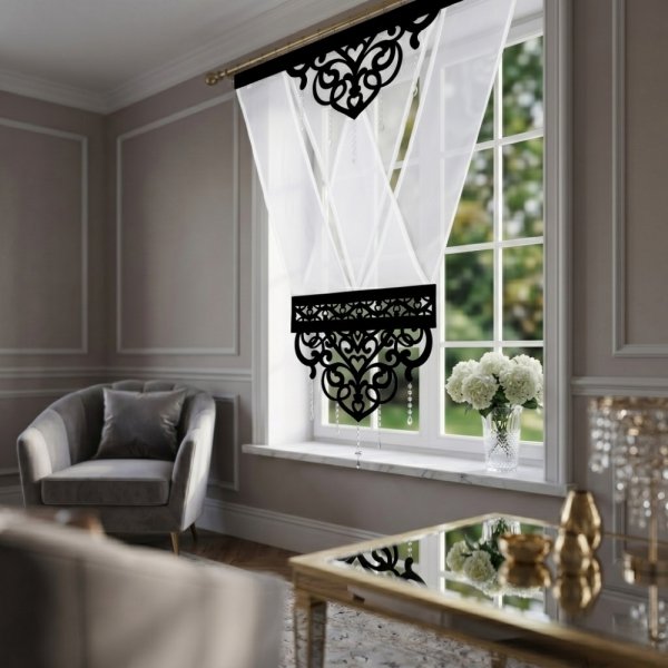 Panel dekoracyjny angelina w aranżacji eleganckiego salonu glamour