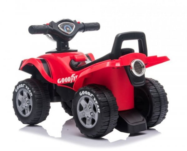Jeździk pchacz chodzik dla dzieci na roczek Quad Good Year czerwony