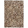 Patchworkowy dywan ze skóry bydlęcej, 120x170 cm, brązowo-biały