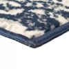 Nowoczesny dywan, wzór Paisley, 120 x 170 cm, beżowo-niebieski