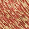 Ręcznie wykonany dywan, juta, czerwony i naturalny, 160x230 cm