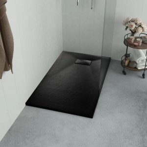 Brodzik prysznicowy, SMC, czarny, 80 x 80 cm