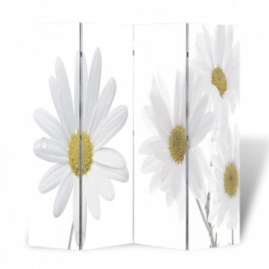 Składany parawan, 160x170 cm, motyw kwiatowy