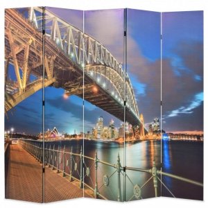 Składany parawan, 200x170 cm, motyw Mostu Portowego w Sydney