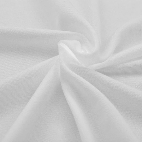 Elastyczny pokrowiec na stół 243x76x74 cm, 2 szt., białe