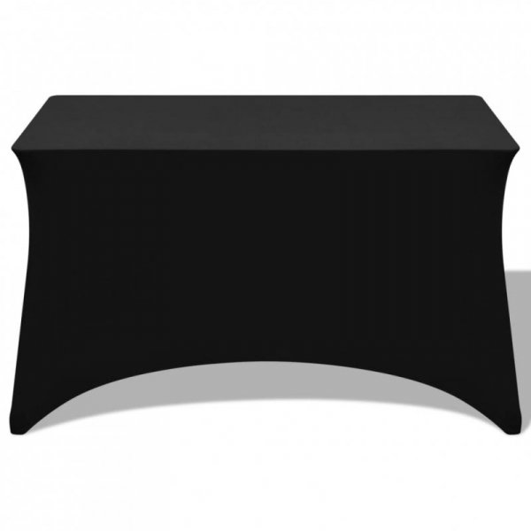 Elastyczne pokrowce na stół, 2 szt.,183x76x74 cm, czarne